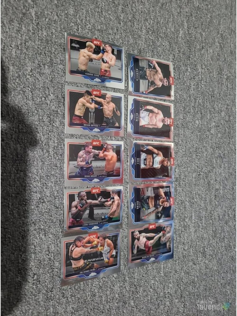 Topps Chrome UFC Trading Cards - Lot of 10 from 2025